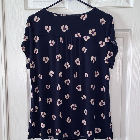 Floral Navy Women's Top - Picture 2 of 5